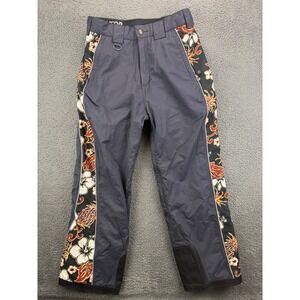 Vtg Predator Wear Mens Snow Pants Size S Floral Gray Ski Snowboard Mountain Gear